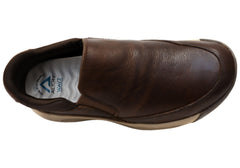 Align Elliott Mens Supportive Leather Wide Fit Comfort Slip On Shoes