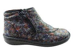 Cabello Comfort 5250-27 Womens Leather Ankle Boots