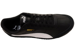 Puma Turino II OG Mens Comfortable Lace Up Casual Shoes Black White