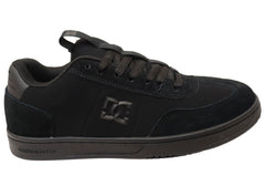 DC Shoes Mens Comfortable DC Astrix Leather Lace Up Shoes Black