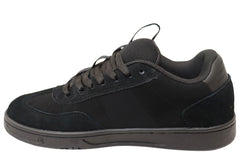 DC Shoes Mens Comfortable DC Astrix Leather Lace Up Shoes Black