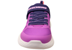 Skechers Kids Girls Go Run 400 V2 Trace Track Shoes Purple Blue