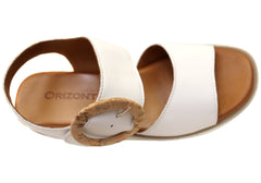 Orizonte Harmonyfeel Womens Comfortable European Leather Wedge Sandals