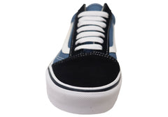 Vans Old Skool Unisex Comfortable Lace Up Sneakers Navy