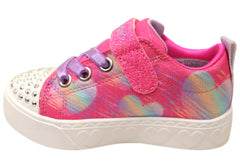 Skechers Kids Infants Girls S Lights Heart Steps Heart Sketch Shoes