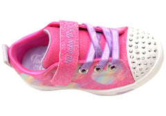 Skechers Kids Infants Girls S Lights Heart Steps Heart Sketch Shoes