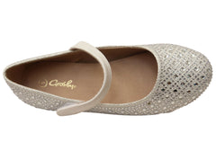 Grosby Ramona Glitter Girls Kids Mary Jane Formal Dress Shoes