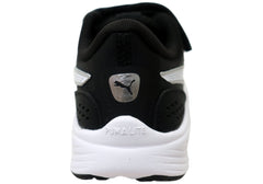Puma Lite AC PS Kids Comfortable Athletic Shoes Black White