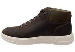 ECCO Mens Move M Ankle Boot Comfortable Leather Casual Lace Up Boots