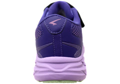 Sfida Tempo Kids Girls Adjustable Strap Athletic Shoes Purple