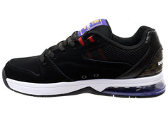 DC Shoes Mens Comfortable Leather Versatile Shoes Black Black Red