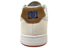DC Shoes Mens Manteca 4 Comfortable Leather Shoes Tan Blue Gum