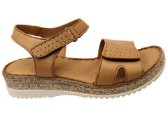 Orizonte Eito Womens Comfortable European Leather Adjustable Sandals