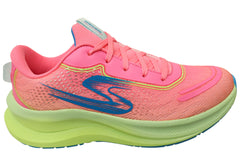 Skechers Kids Girls Max Cushioning Ascend Aura Speed Comfortable Shoes