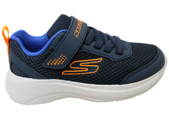 Skechers Boys Kids Selectors Reset Achieved Shoes Navy Blue