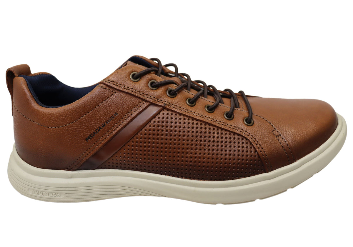 Pegada Kieren Mens Slip On Comfortable Brazilian Leather Casual Shoes