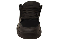 DC Shoes Mens Comfortable Leather Versatile Shoes Black Black