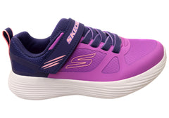 Skechers Kids Infants Girls Dyna Light Comfortable Shoes Purple Blue