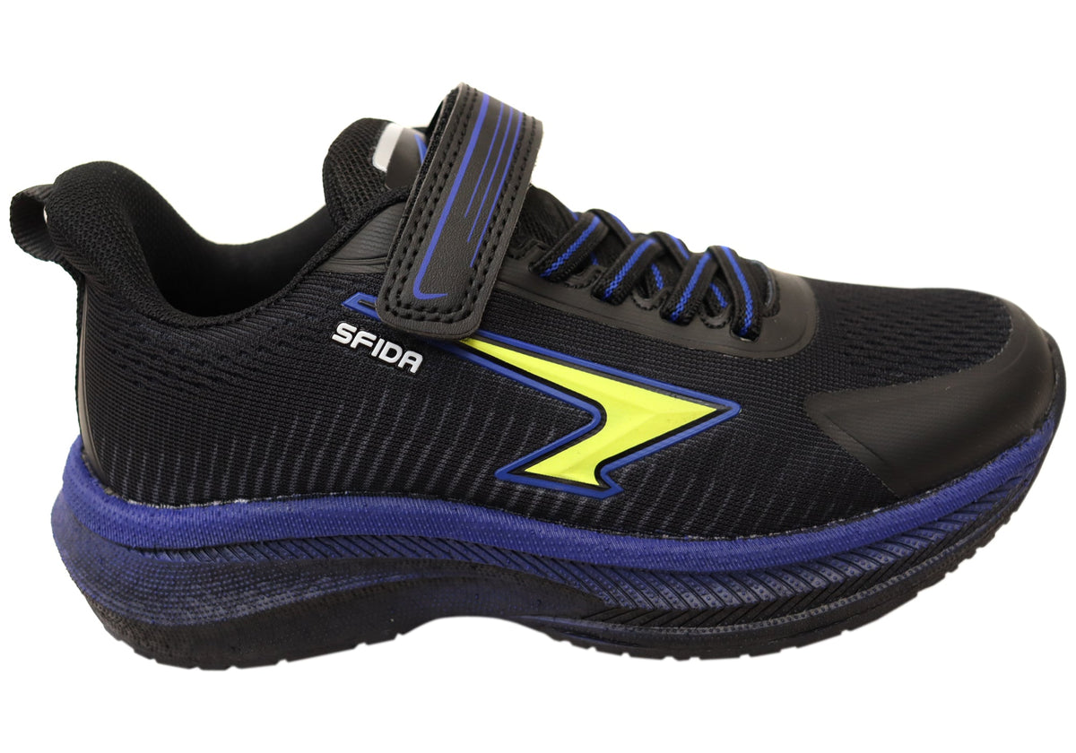 Sfida Zephyr Kids Boys Comfortable Adjustable Strap Athletic Shoes