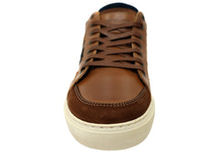 Wild Rhino Blast Mens Comfortable Leather Lace Up Casual Shoes