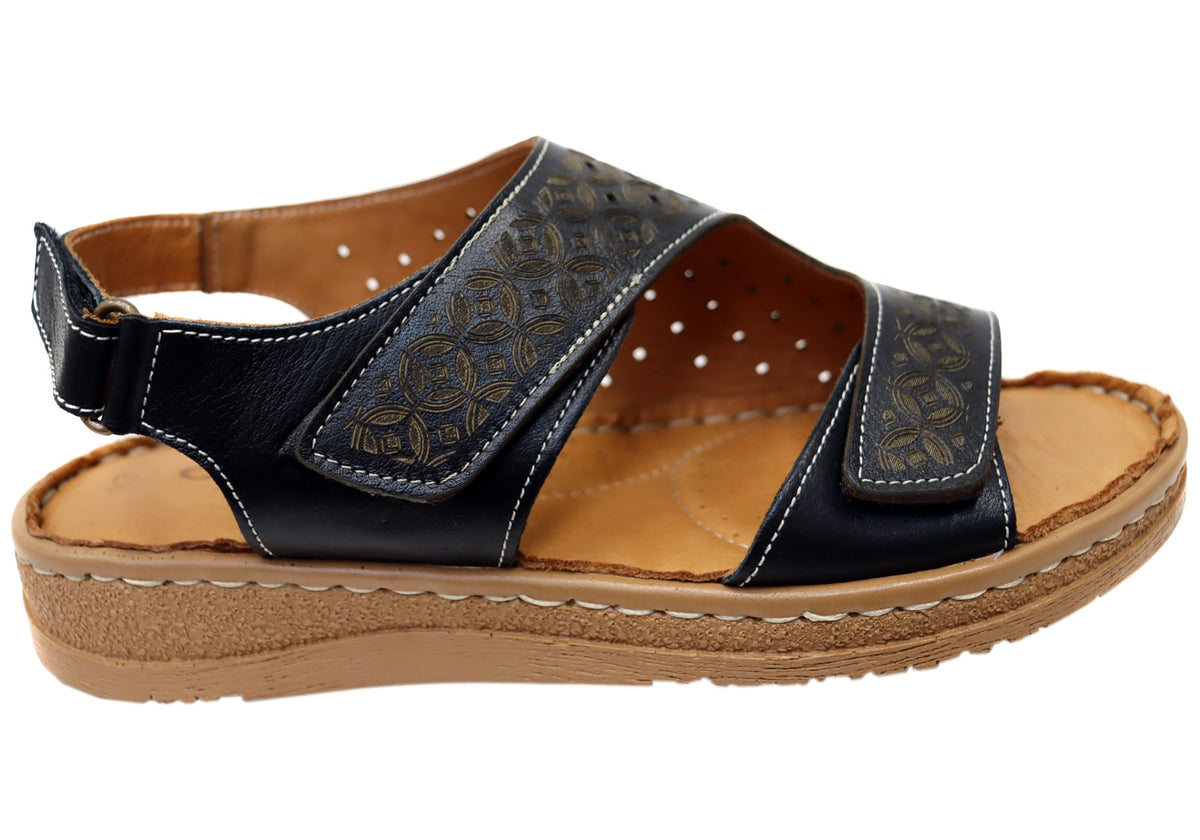 Orizonte Freedomwalk Womens Comfortable European Leather Sandals