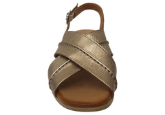 Orizonte Bellalease Womens Comfort European Leather Low Heel Sandals