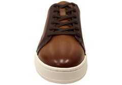 Florsheim Mens Leather EE Extra Wide Monopoli Lace To Toe Sneakers